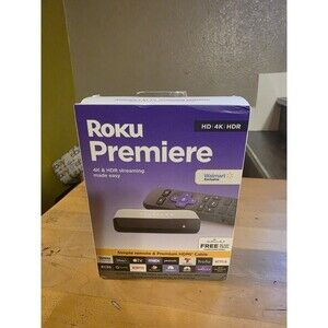 New Roku Premiere 4K/HDR Streaming Media Player with HDMI Cable & Remote